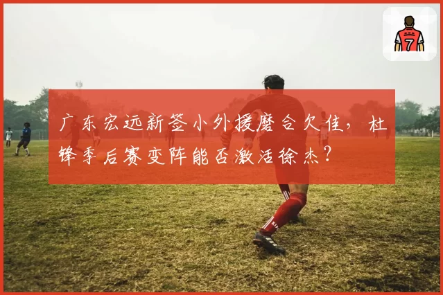 广东宏远新签小外援磨合欠佳,杜锋季后赛变阵能否激活徐杰?