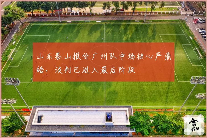 山东泰山报价广州队中场核心严鼎皓，谈判已进入最后阶段